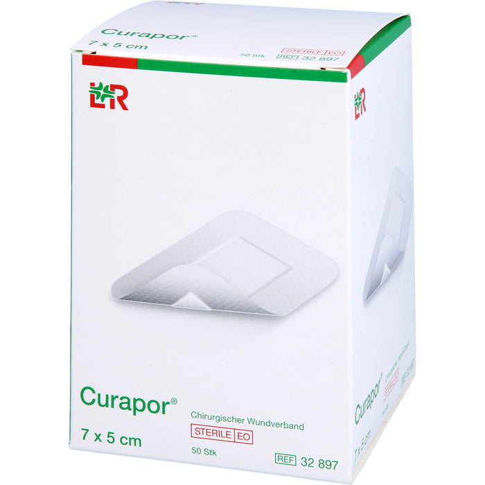 Curapor Wundverband steril 5 x 7 cm, 50 pc Pansement