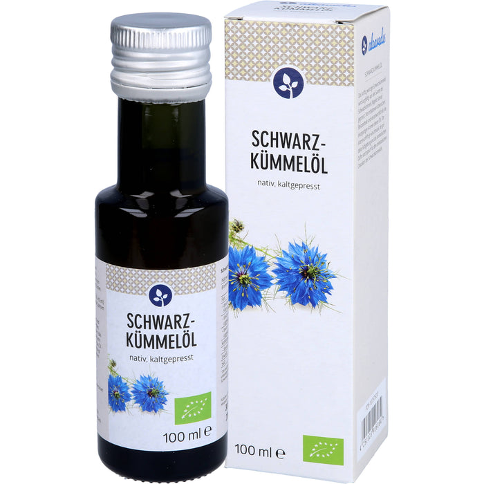 Aleavedis Schwarzkümmelöl nativ, bio und kaltgepresst, 100 ml Öl
