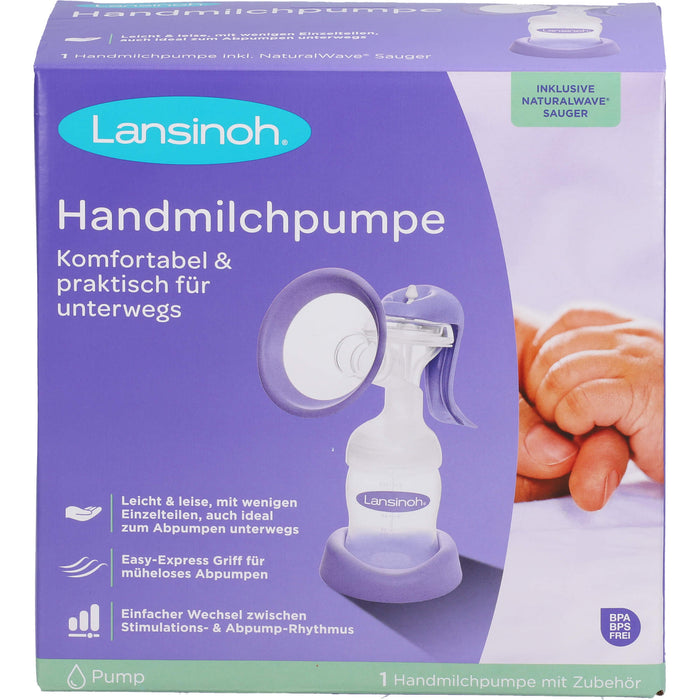 Lansinoh Handmilchpumpe (Weithals), 1 St 