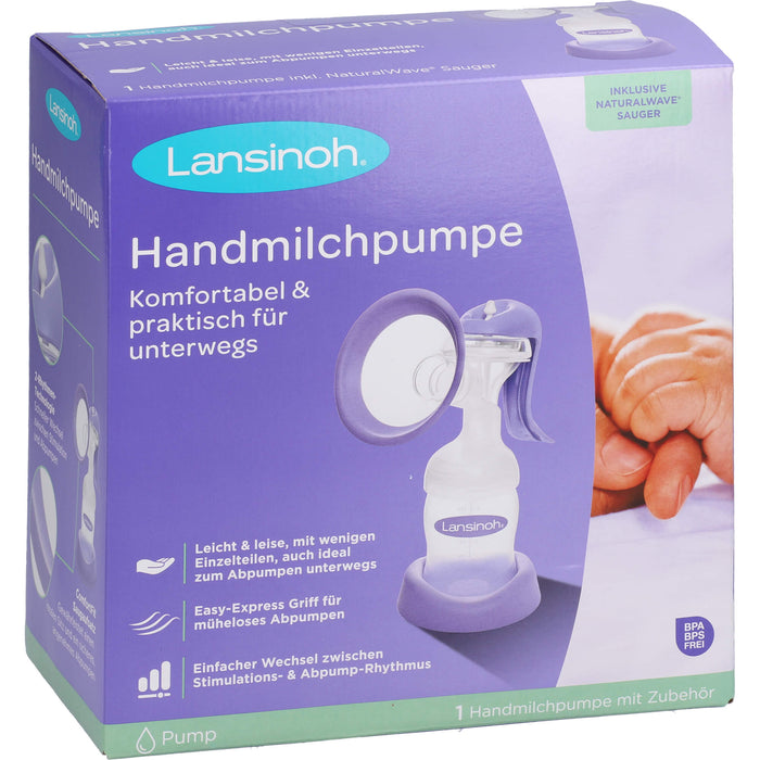 Lansinoh Handmilchpumpe (Weithals), 1 St