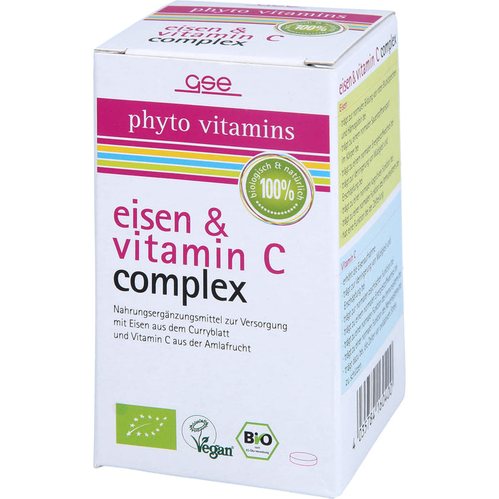 phyto vitamins Eisen und Vitamin C Complex Bio, 60 pcs. Tablets