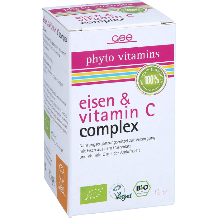phyto vitamins Eisen und Vitamin C Complex Bio, 60 pcs. Tablets