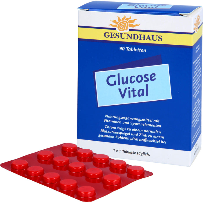 GESUNDHAUS Glucose Vital Tabletten, 90 pc Tablettes