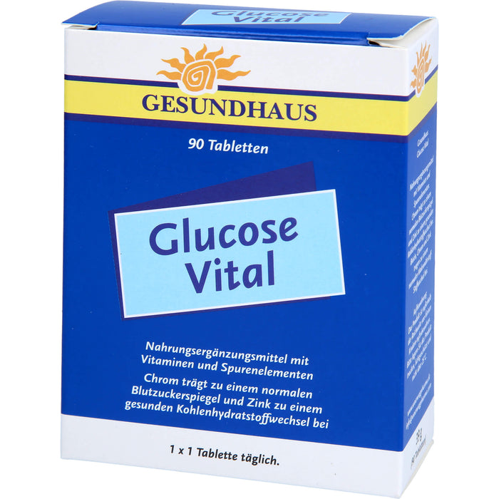 GESUNDHAUS Glucose Vital Tabletten, 90 pc Tablettes