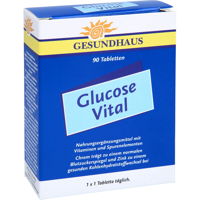 GESUNDHAUS Glucose Vital Tabletten, 90 pc Tablettes