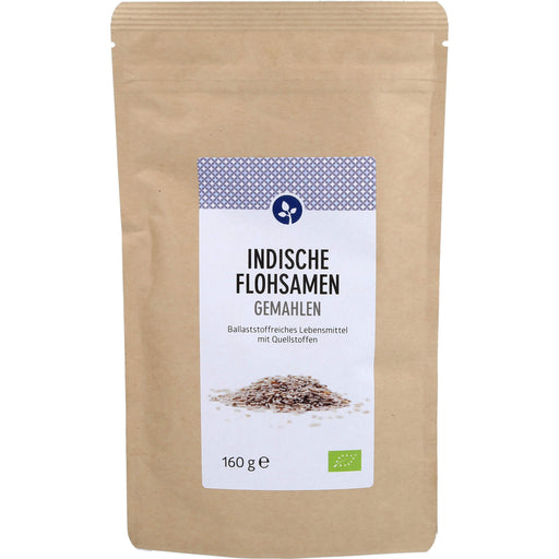 aleavedis Flohsamen indisch bio gemahlen, 160 g Pulver