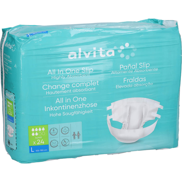 Alvita All-in-One Inkontinenzhose Super Large Tag, 24 St