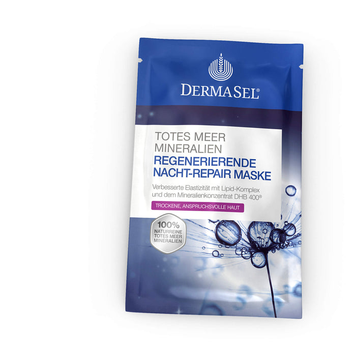DERMASEL Regenerierende Nacht-Repair Maske für trockene Haut, 12 ml Gesichtsmaske