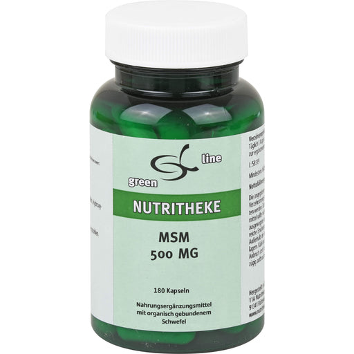 Green Line Nutritheke MSM 500 mg Kapseln, 180 St. Kapseln