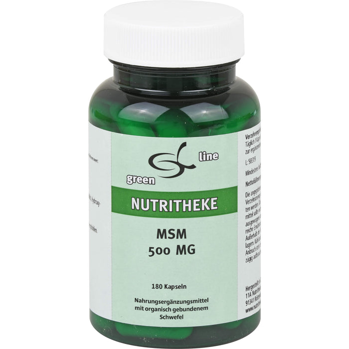 Green Line Nutritheke MSM 500 mg Kapseln, 180 St. Kapseln