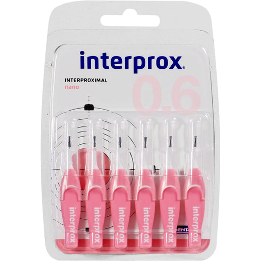 INTERPROX reg nano rosa Interdentalbürste Blister, 6 St ZBU