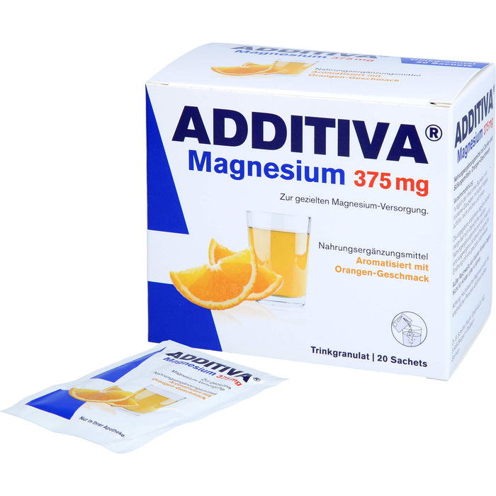 ADDITIVA MAGNESIUM 375Mg GRANULAT ORANGE, 20 pc Sachets