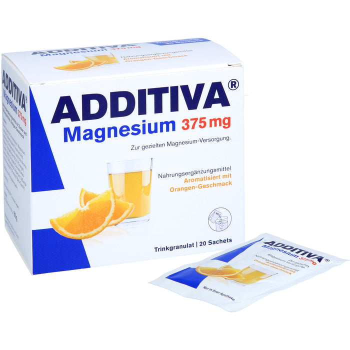 ADDITIVA MAGNESIUM 375Mg GRANULAT ORANGE, 20 pc Sachets