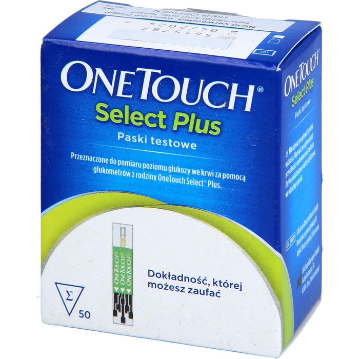 ONE TOUCH  Select  Plus Blutzucker Teststreifen, 50 pc Bandelettes réactives