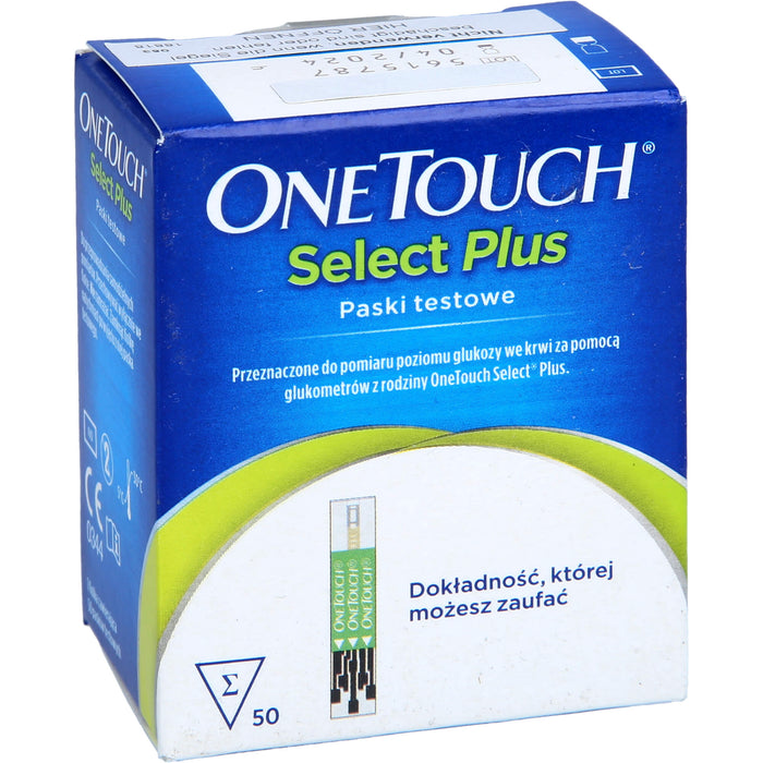 ONE TOUCH  Select  Plus Blutzucker Teststreifen, 50 pc Bandelettes réactives