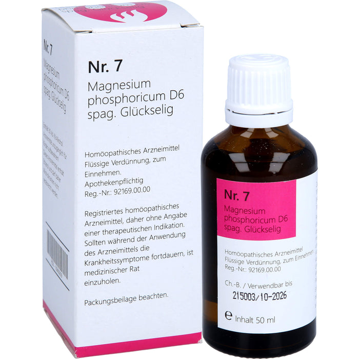 PHÖNIX Nr. 7 Magnesium phosphoricum D6 spag. Glückselig Lösung, 50 ml Solution