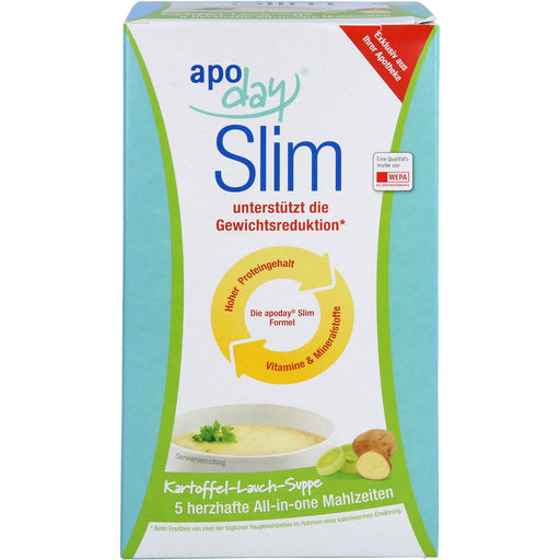 Apoday Kartoffel Lauch Slim Diät-Suppe Pulver, 5 St. Beutel