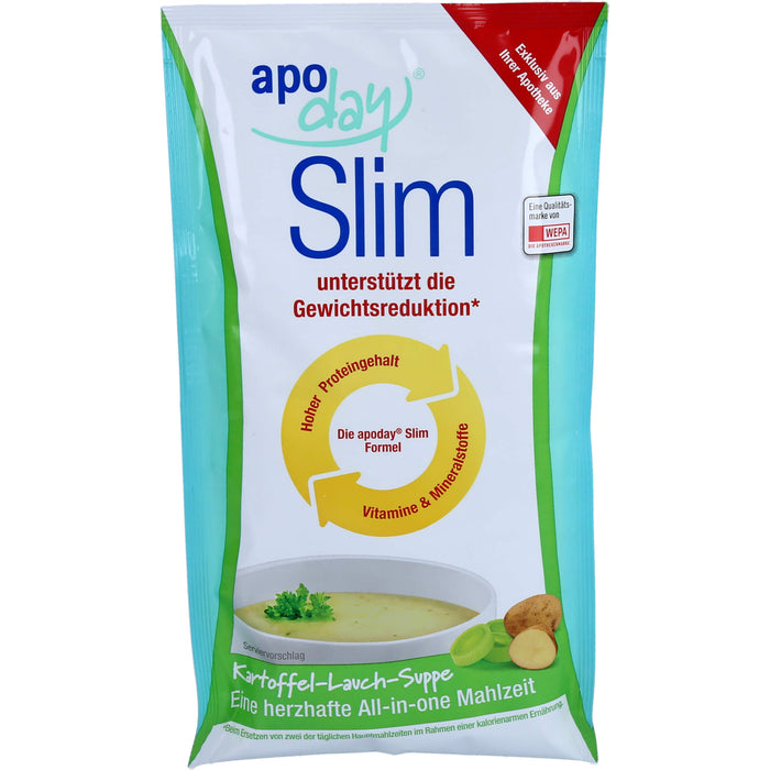 Apoday Kartoffel Lauch Slim Diät-Suppe Pulver, 5 St. Beutel