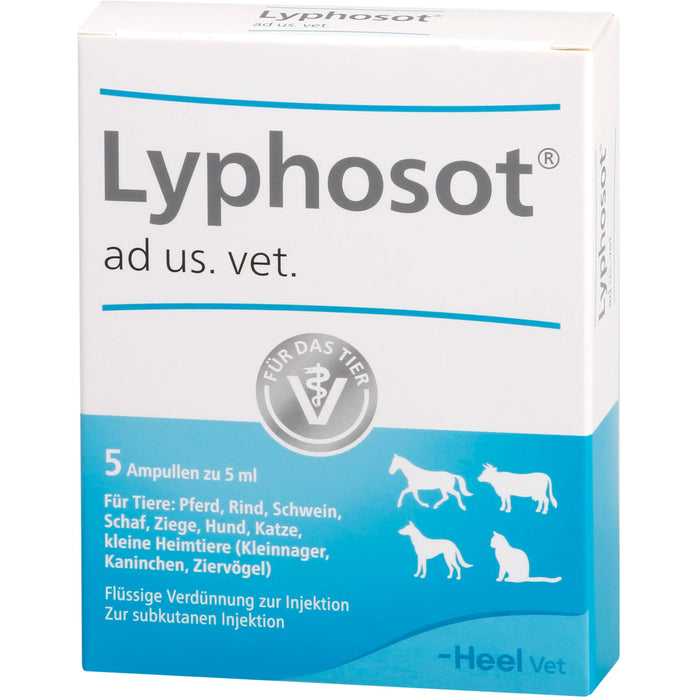 Heel Lyphosot ad us. vet. für Tiere flüssige Verdünnung, 5 St. Ampullen