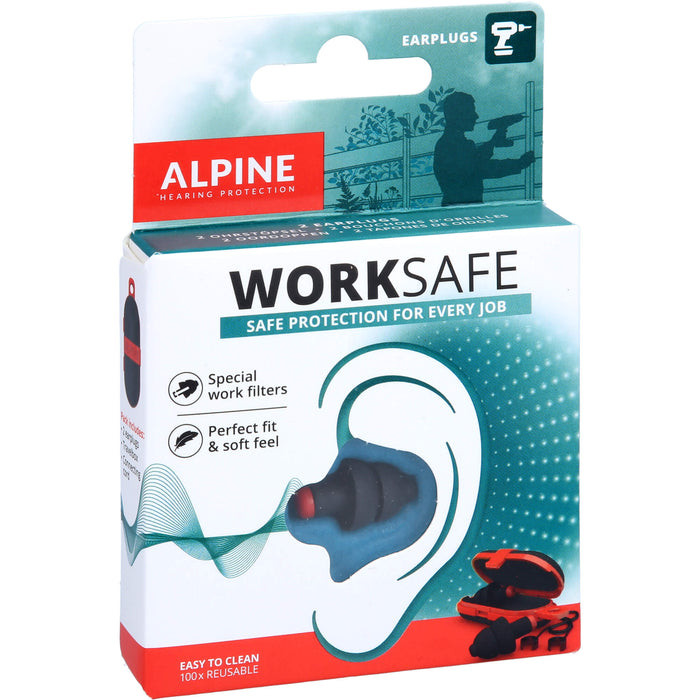 Alpine WorkSafe Ohrstöpsel, 2 pc Bouchons d'oreilles
