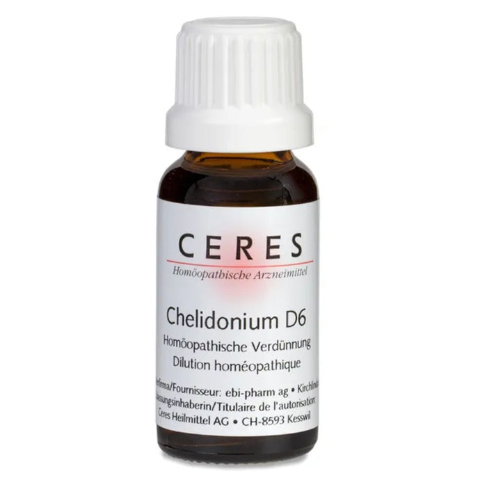 CERES Chelidonium D6 flüssige Verdünnung, 20 ml Lösung