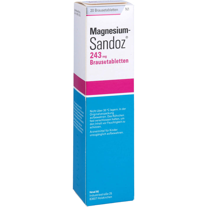 Magnesium-Sandoz 243 mg Brausetabletten, 20 pcs. Tablets