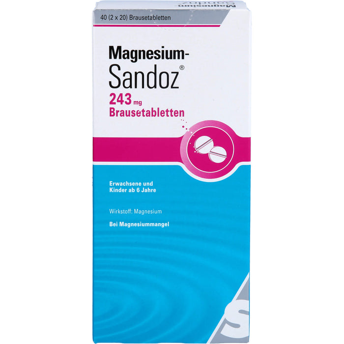 Magnesium-Sandoz 243 mg Brausetabletten, 40 pcs. Tablets