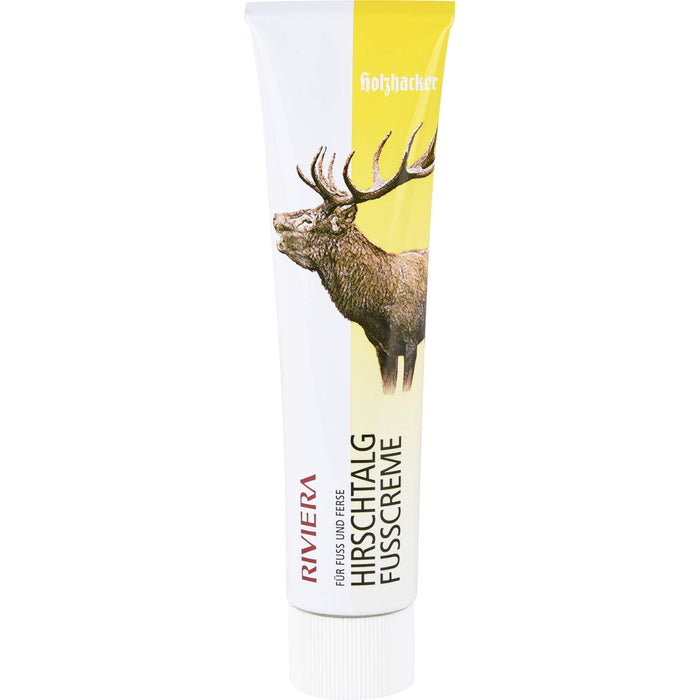 RIVIERA Hirschtalg Fusscreme parabenfrei für Fuß und Ferse, 75 ml Cream