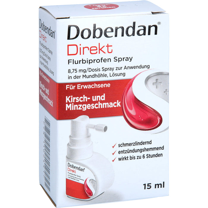 DOBENDAN Direkt Spray mit schneller Wirkung bei Halsschmerzen, 15 ml Solution