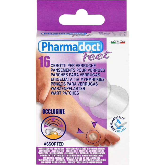 Pharmadoct 16 Feet Warzenpflaster mit Salicylsäure, 16 St. Pflaster