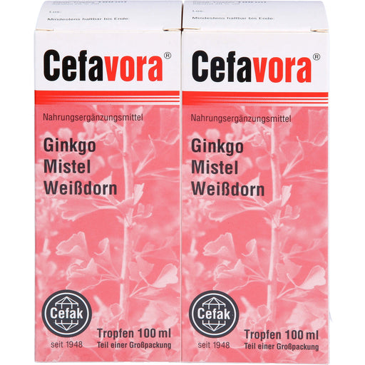 Cefavora Tropfen mit Ginkgo, Mistel und Weißdorn, 200 ml Lösung