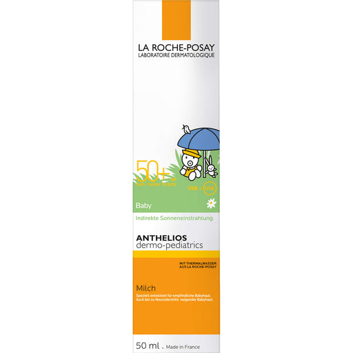 La Roche-Posay Anthelios Dermo-Kids LSF 50+ Baby-Milch hohe Verträglichkeit und extra wasserfest, 50 ml Creme