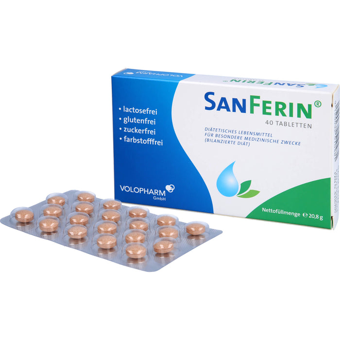 SanFerin Tabletten  stärkt auf natürliche Weise das Immunsystem und unterstützt bei der Abwehr von Bakterien, Viren und Pilzen, 40 St. Tabletten
