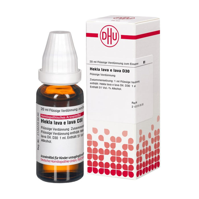 Hekla lava e lava D30 DHU Dilution, 20 ml Solution
