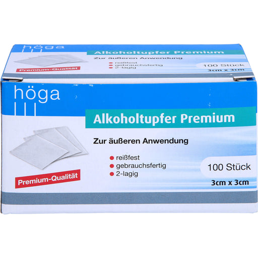 Alkoholtupfer Premium, 100 St 