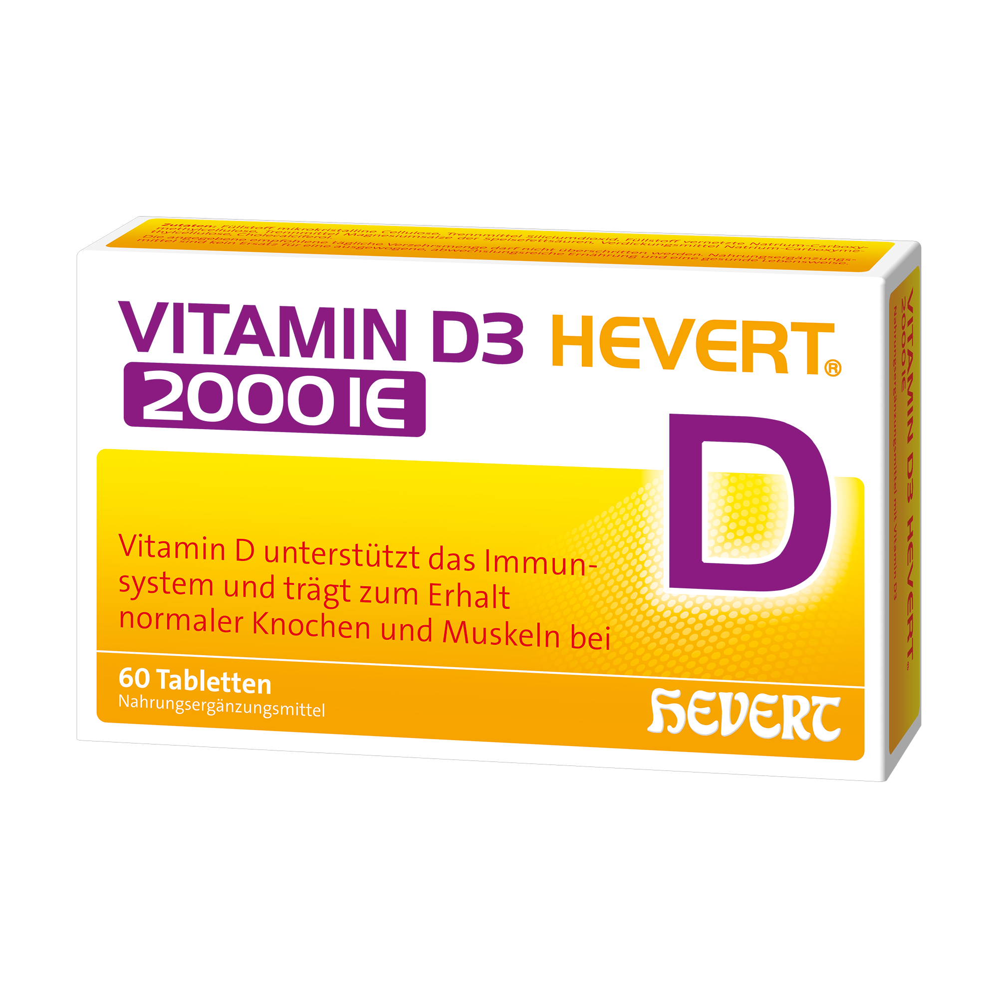 Vitamin D3 Hevert 2000 IE Tabletten, 60 St. Tabletten