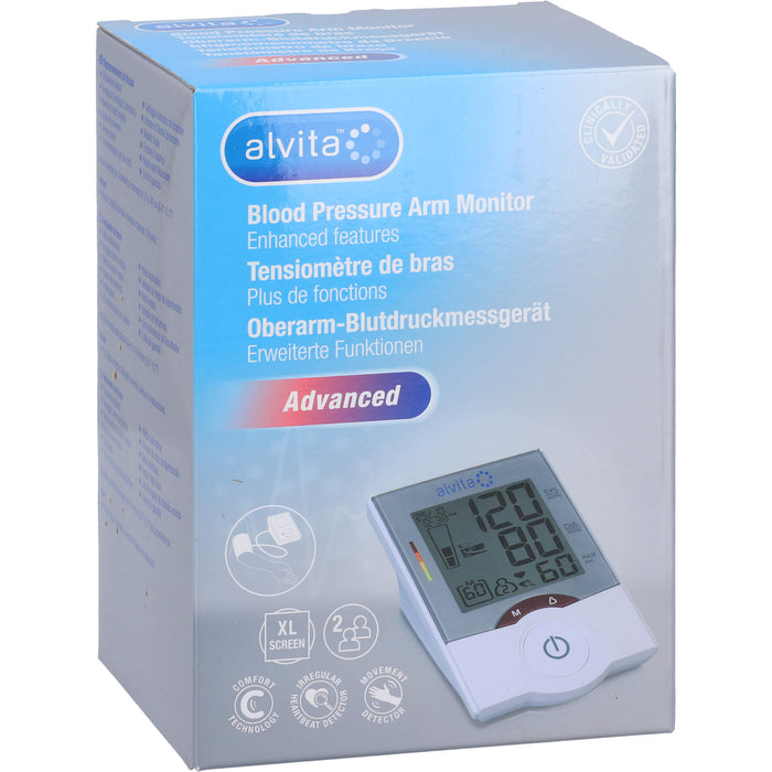 Alvita Oberarm-Blutdruckmessgerät Advanced, 1 St