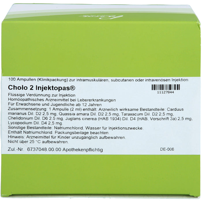 Cholo 2 Injektopas®, Flüssige Verdünnung zur Injektion, 100 St AMP