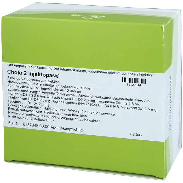 Cholo 2 Injektopas®, Flüssige Verdünnung zur Injektion, 100 St AMP