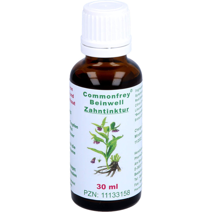 Commonfrey Beinwell Zahntinktur zur Pflege von Zahnfleisch und Mundschleimhaut, 30 ml Lösung