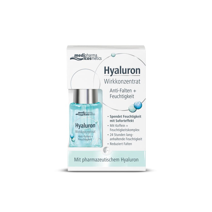 Medipharma Cosmetics Hyaluron Wirkkonzentrat Anti-Falten + Feuchtigkeit, 13 ml Lösung