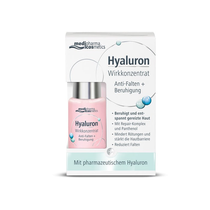Medipharma Cosmetics Hyaluron Wirkkonzentrat Anti-Falten und Beruhigung, 13 ml Lösung