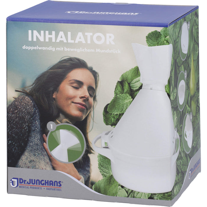 DR. JUNGHANS Inhalator 2-teilig aus Kunststoff doppelwandig mit beweglichem Mundstück, 1 pc Accessoire
