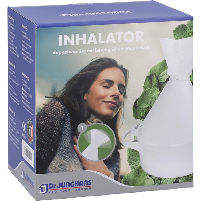 DR. JUNGHANS Inhalator 2-teilig aus Kunststoff doppelwandig mit beweglichem Mundstück, 1 pc Accessoire