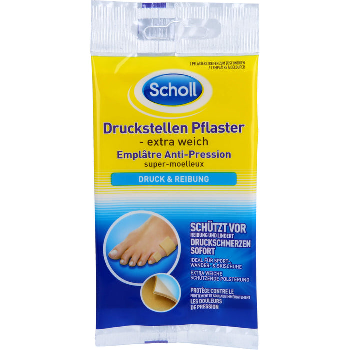 Scholl Druckstellen Pflaster extra weich, 1 St. Pflaster