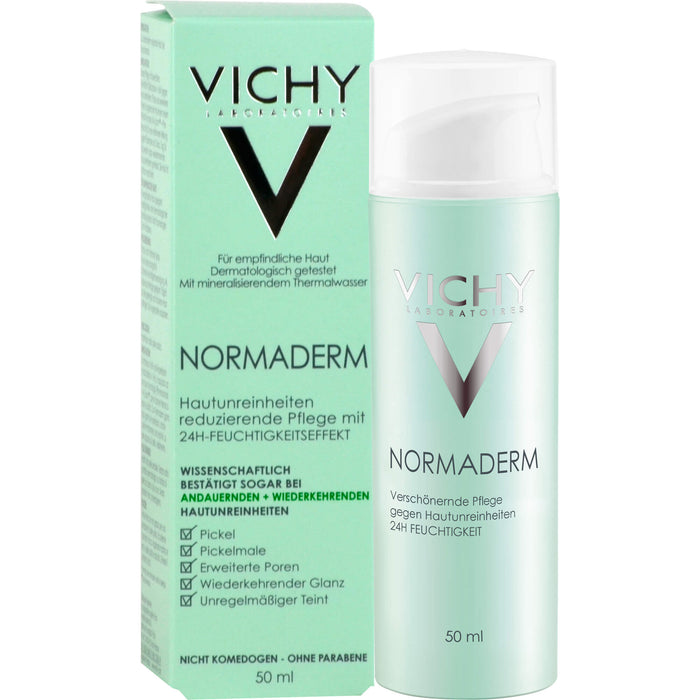 VICHY Normaderm 24h Feuchtigkeits-Pflegecreme gegen Hautunreinheiten, 50 ml Crème