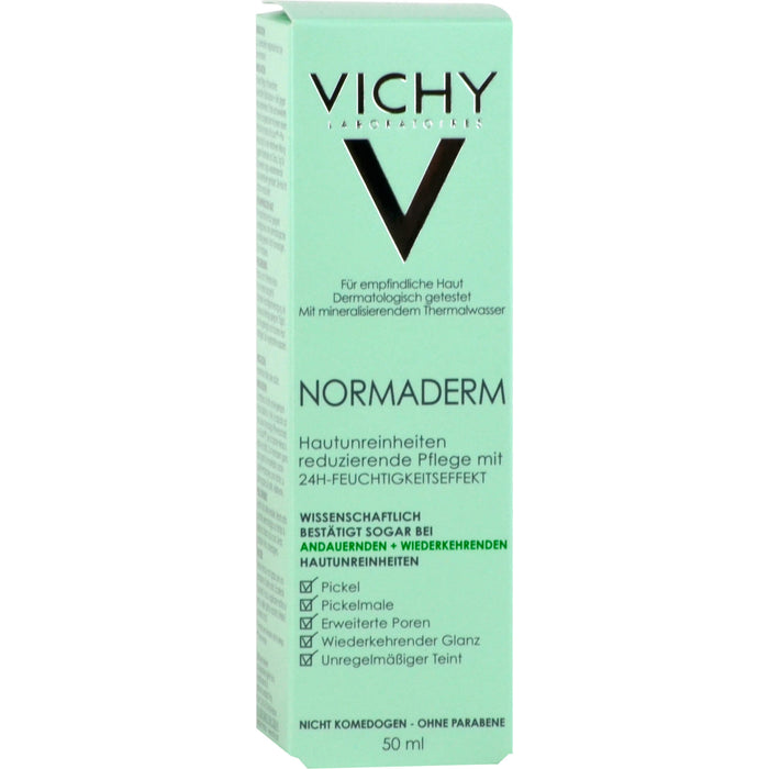 VICHY Normaderm 24h Feuchtigkeits-Pflegecreme gegen Hautunreinheiten, 50 ml Creme
