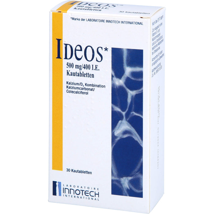 Ideos 500 mg / 400 I.E. Emra Kautabletten, 30 pc Tablettes