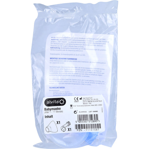 Alvita Babymaske für Inhalator T2000, 1 St 