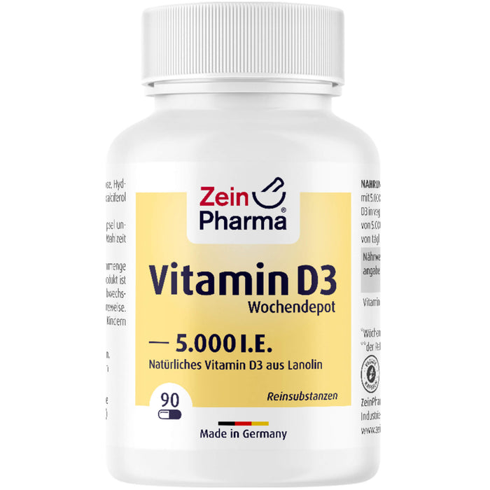 Vitamin D3 5000I.E. Wochendepot, 90 pc Capsules